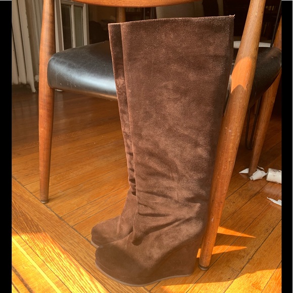 Jil Sander Brown Suede Boot - Picture 2 of 7